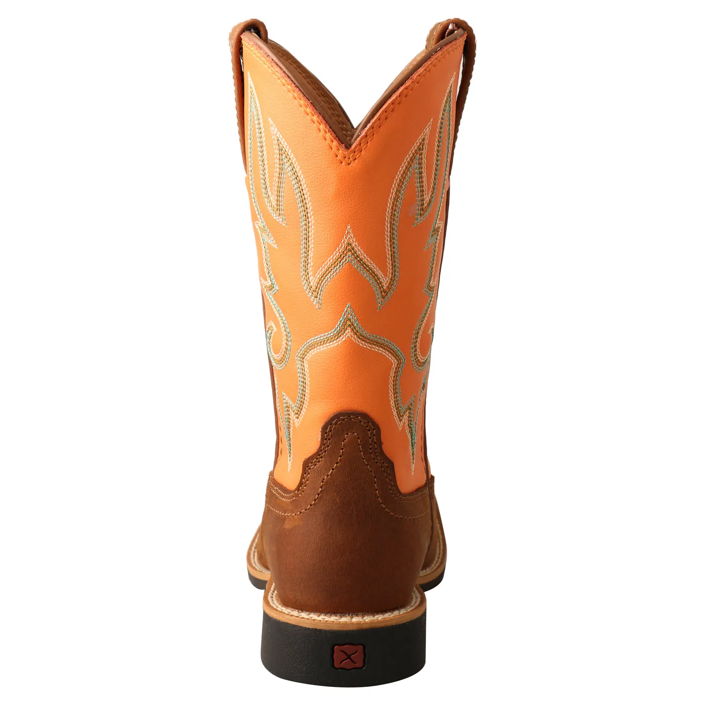 Twisted X Kid's Top Hand Boot-Tan and Orange