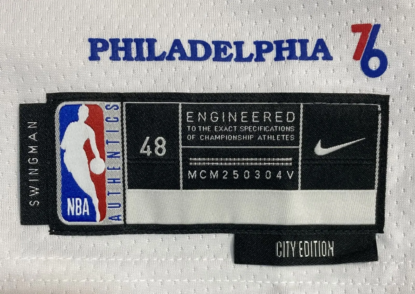 Tyrese Maxey Signed Philadelphia 76ers White Nike Swingman Jersey Fanatics