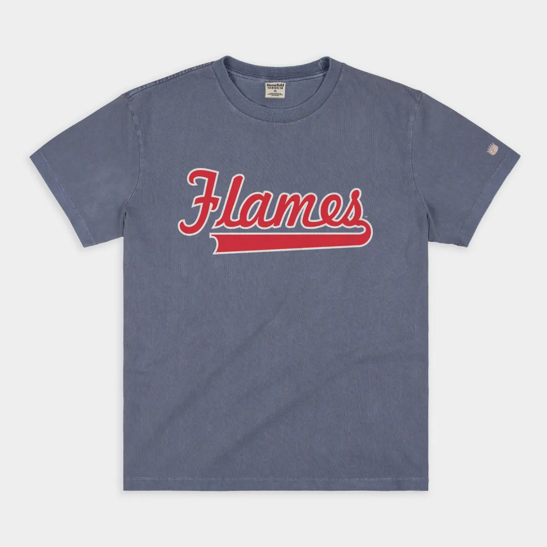 UIC Flames Script Vintage Heavyweight Tee