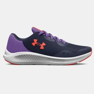 Under Armour Utility Blue/Vivid Lilac/Electric Tangerine Charged Pursuit 3 Youth Sneakers
