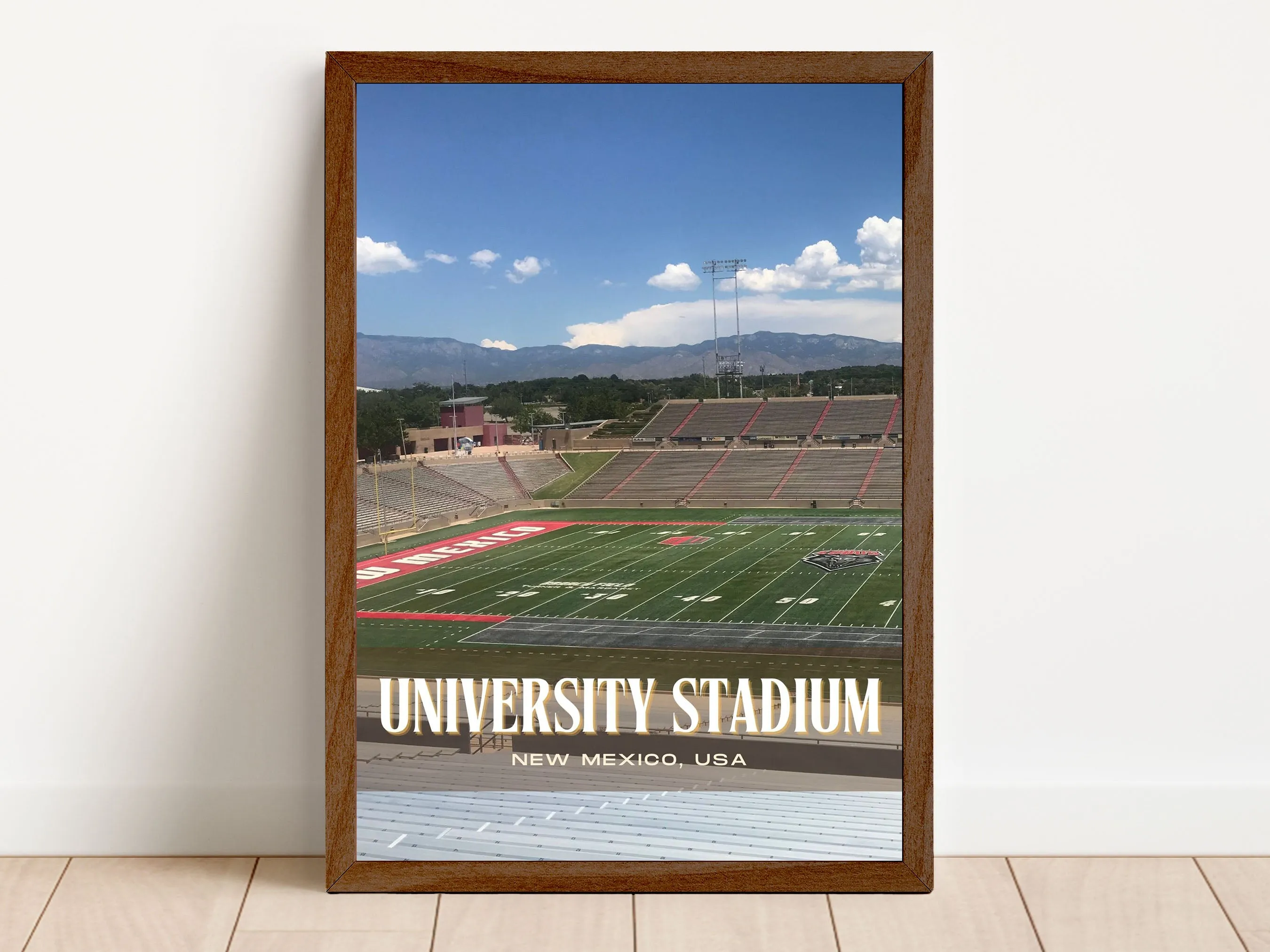 University Stadium Football Wall Art
