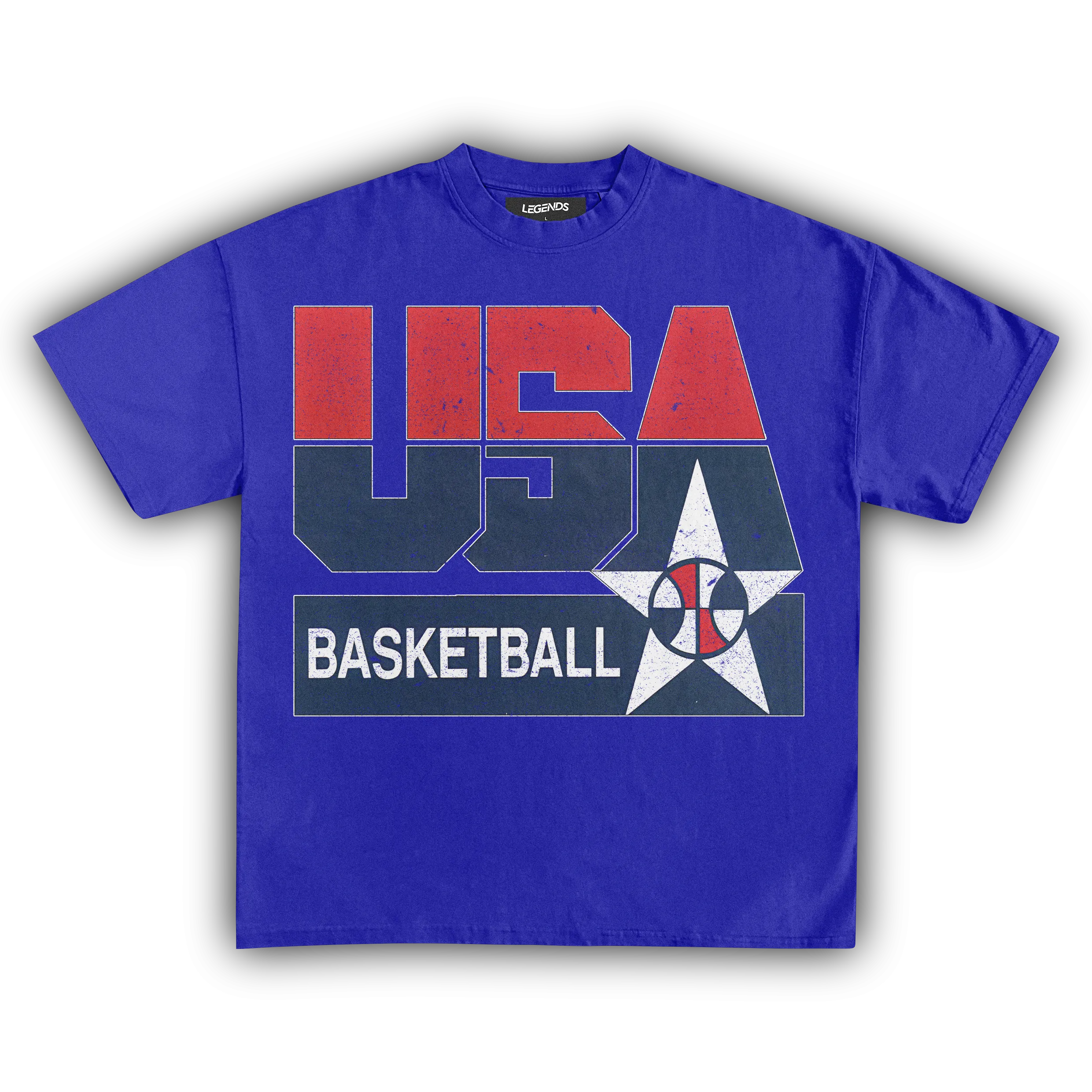 USA BASKETBALL VINTAGE TEE