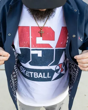 USA BASKETBALL VINTAGE TEE