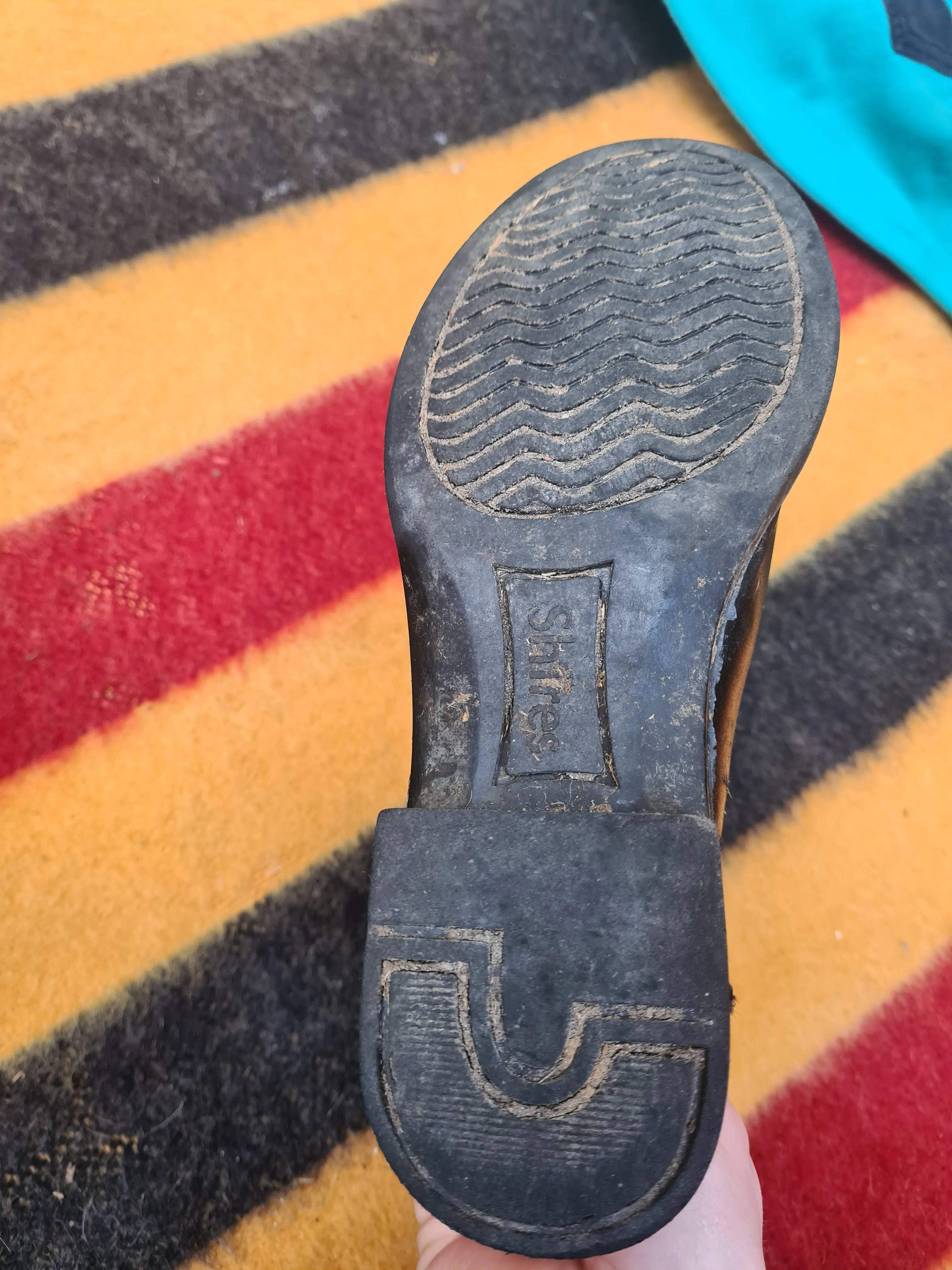Used Kids size 1 shires black jodhpur boots