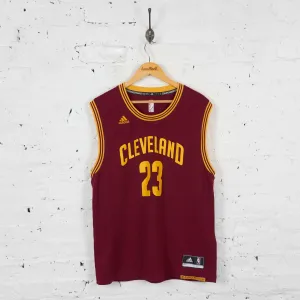 Vintage Adidas Cleveland Browns NBA James Jersey - Burgundy - L