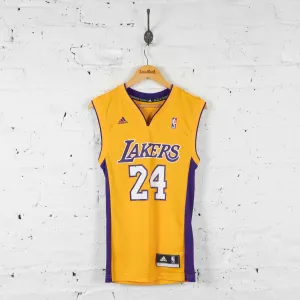 Vintage Adidas Lakers NBA Jersey - Yellow - XXS