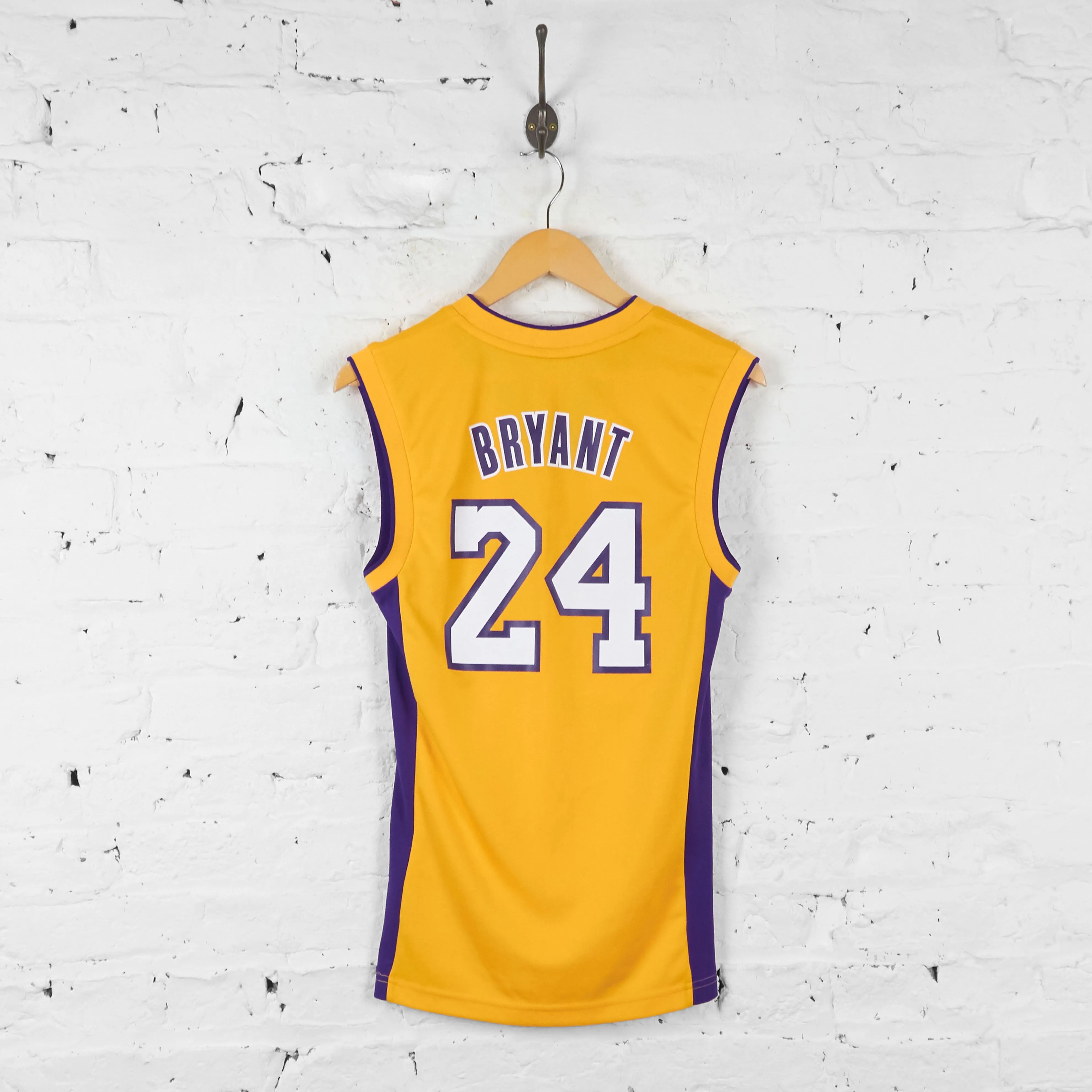 Vintage Adidas Lakers NBA Jersey - Yellow - XXS