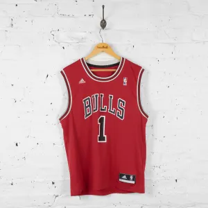 Vintage Adidas NBA Chicago Bulls Jersey - Red - L