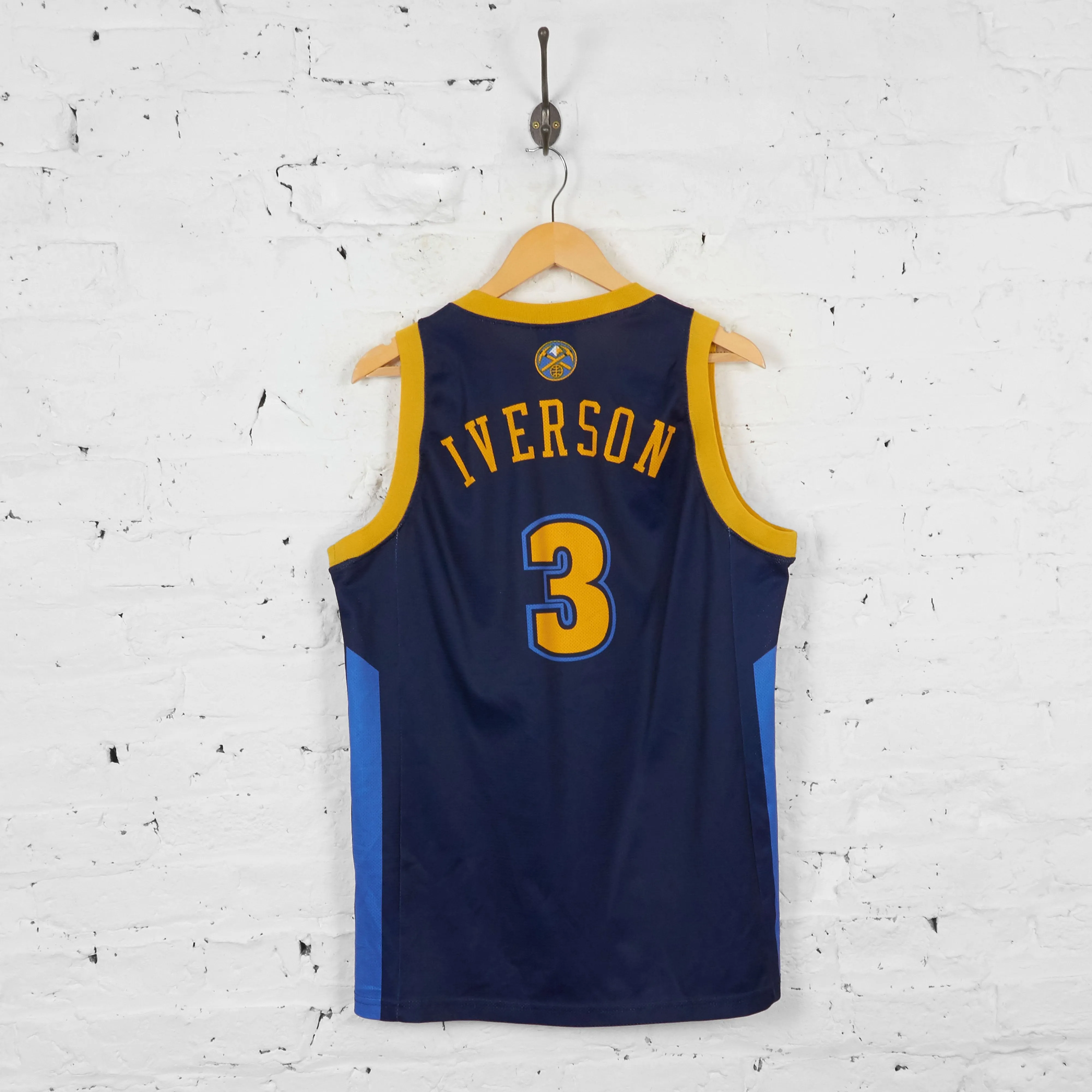 Vintage Champion Denver Nuggets NBA Jersey - Navy - L