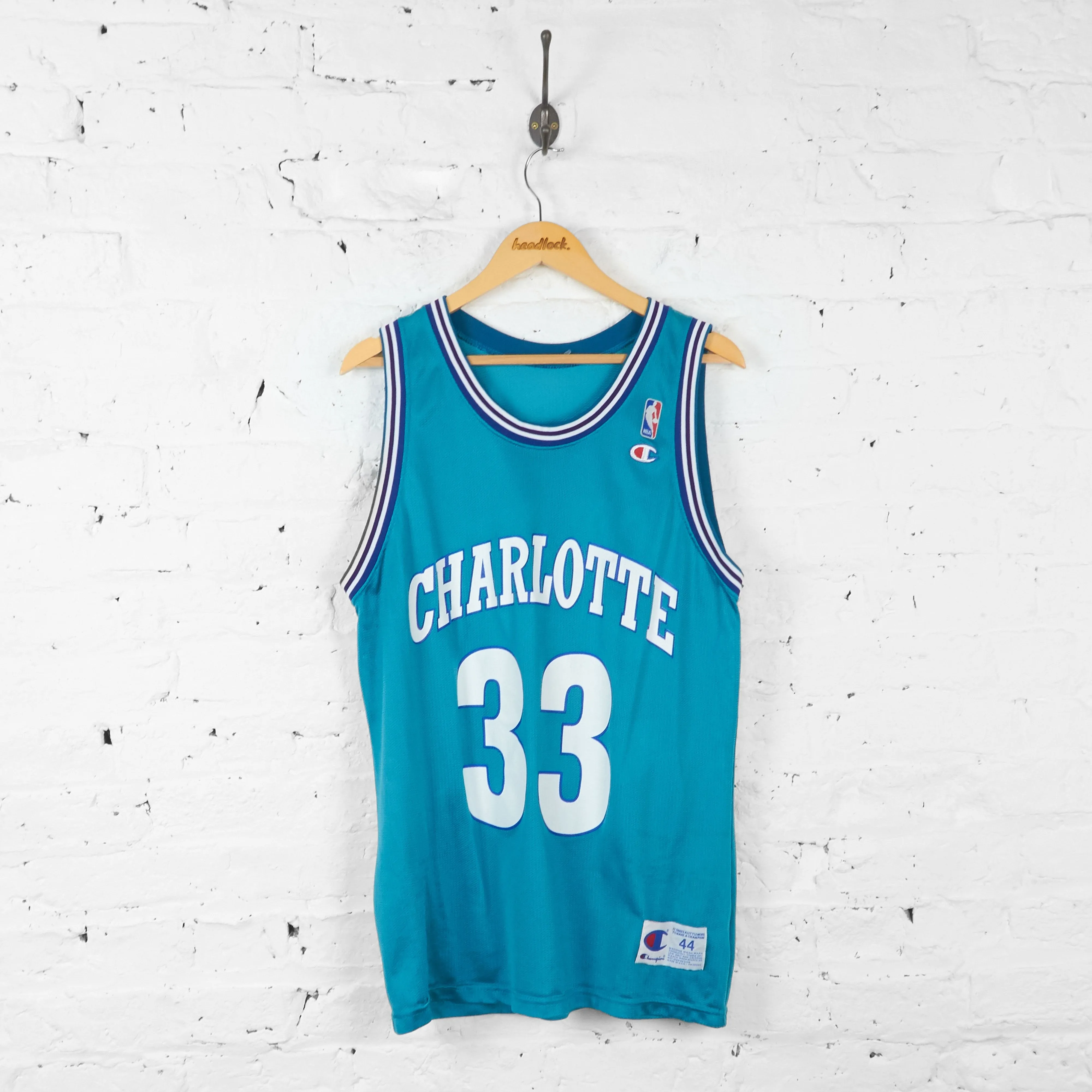 Vintage Charlotte Hornets NBA 33 Jersey - Blue - L
