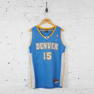 Vintage Nike Denver Nuggets NBA Jersey - Blue - M