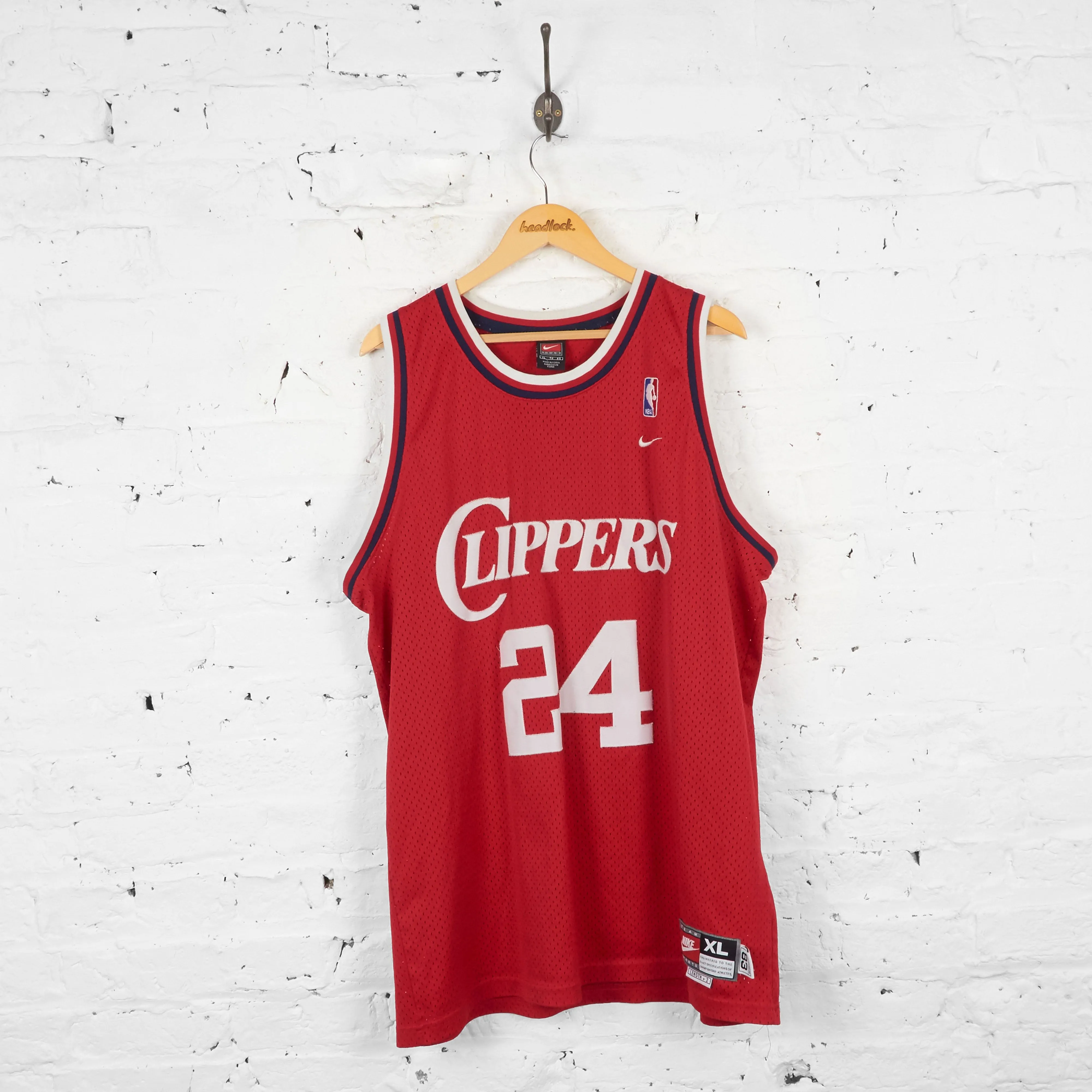 Vintage Nike Los Angeles Clippers NBA Jersey - Red - XL