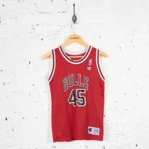 Vintage Youth Chicago Bulls NBA Jersey - Red - L