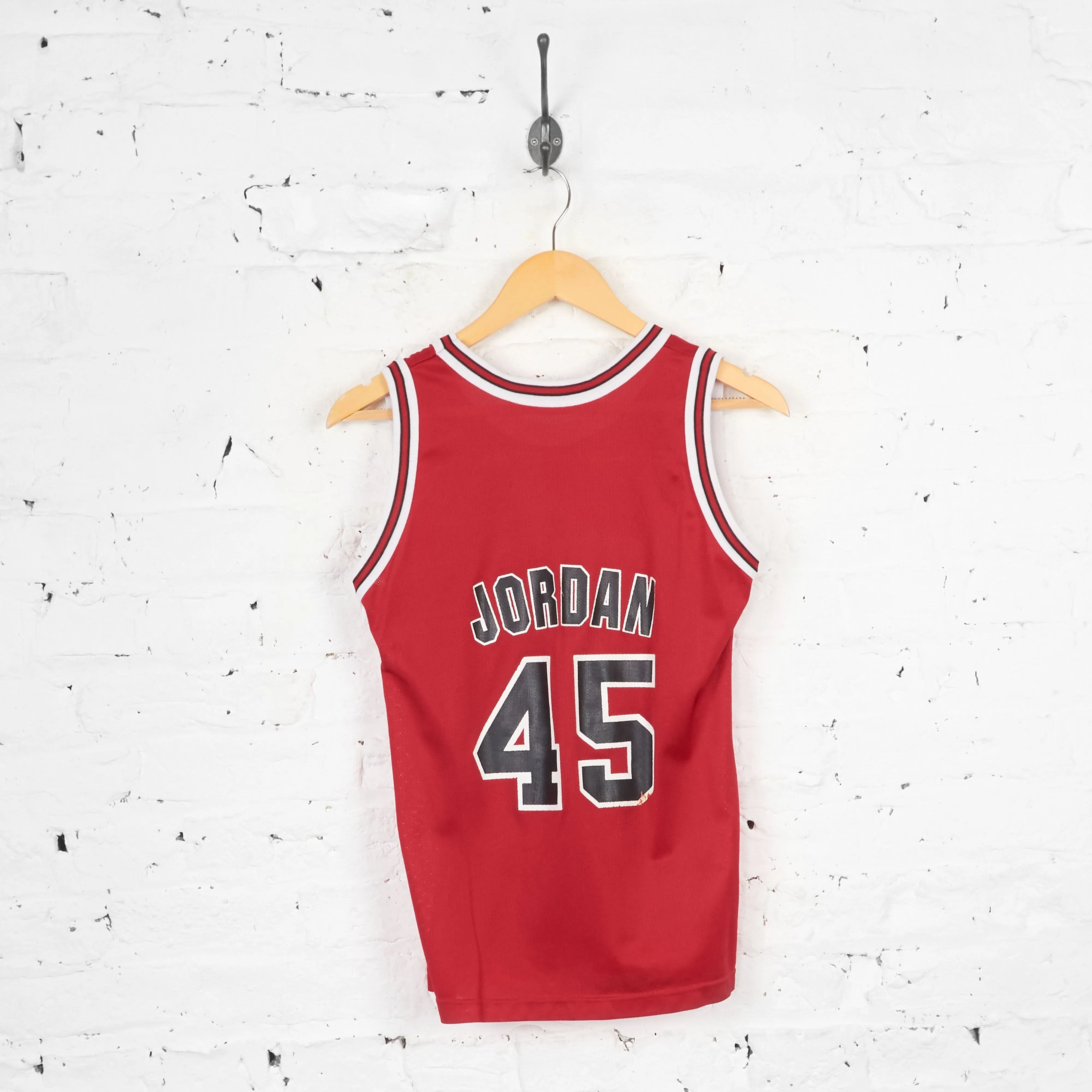 Vintage Youth Chicago Bulls NBA Jersey - Red - L
