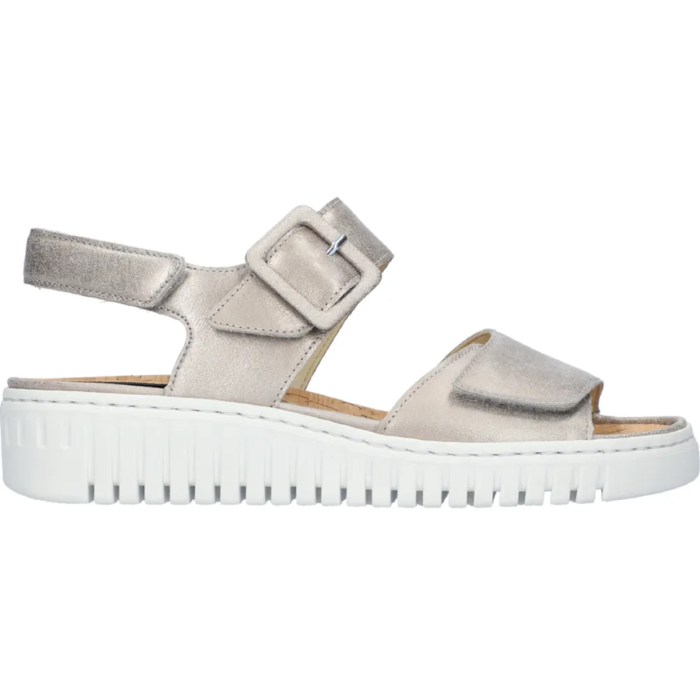 Waldlaufer Willow (Wigwam) Pewter Sandals