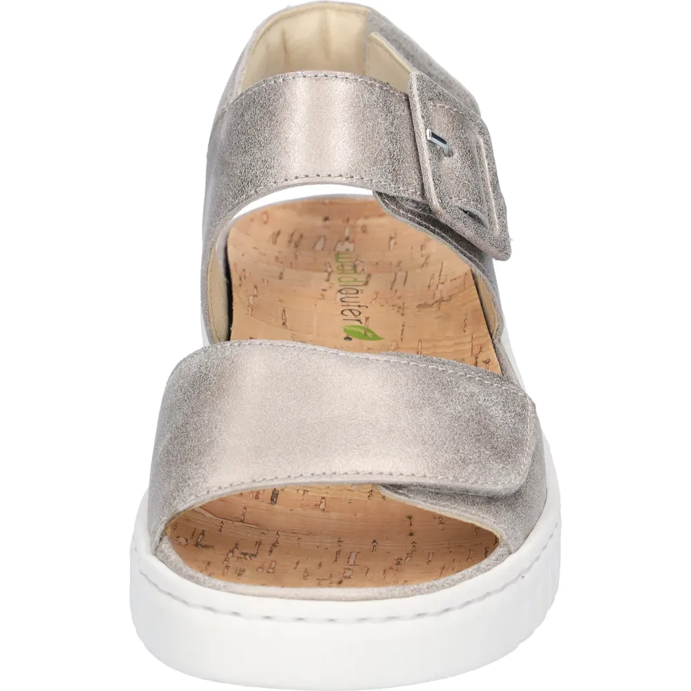 Waldlaufer Willow (Wigwam) Pewter Sandals