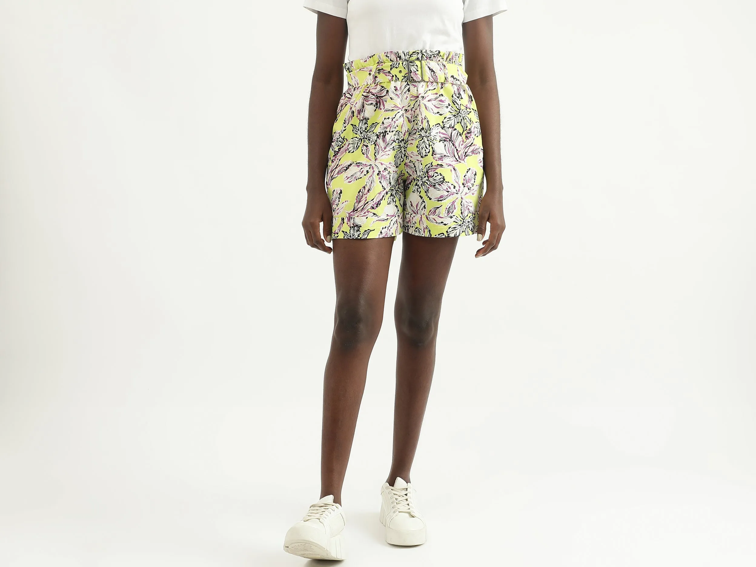 Women Printed Regular Fit Shorts