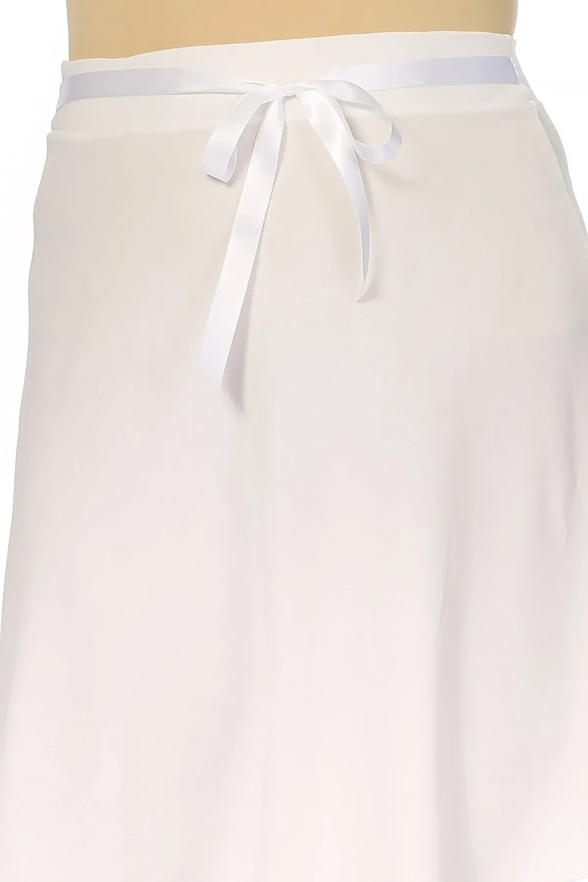Women's Plus Size Casual High Waist Bow Tie Belted A Line Midi Knee Length Skirts