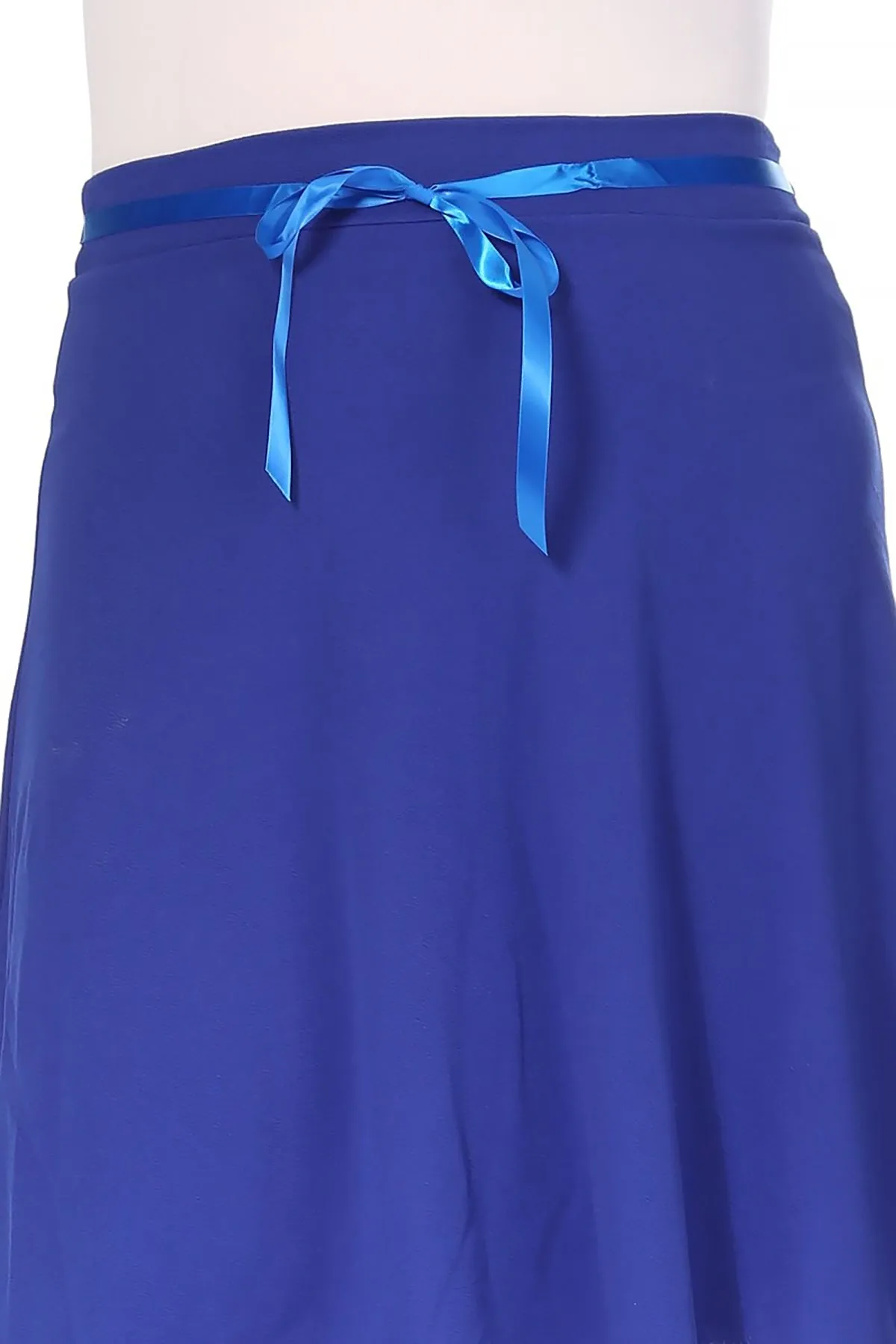 Women's Plus Size Casual High Waist Bow Tie Belted A Line Midi Knee Length Skirts