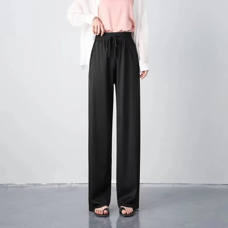 Women's Wide-Leg Drawstring Pants